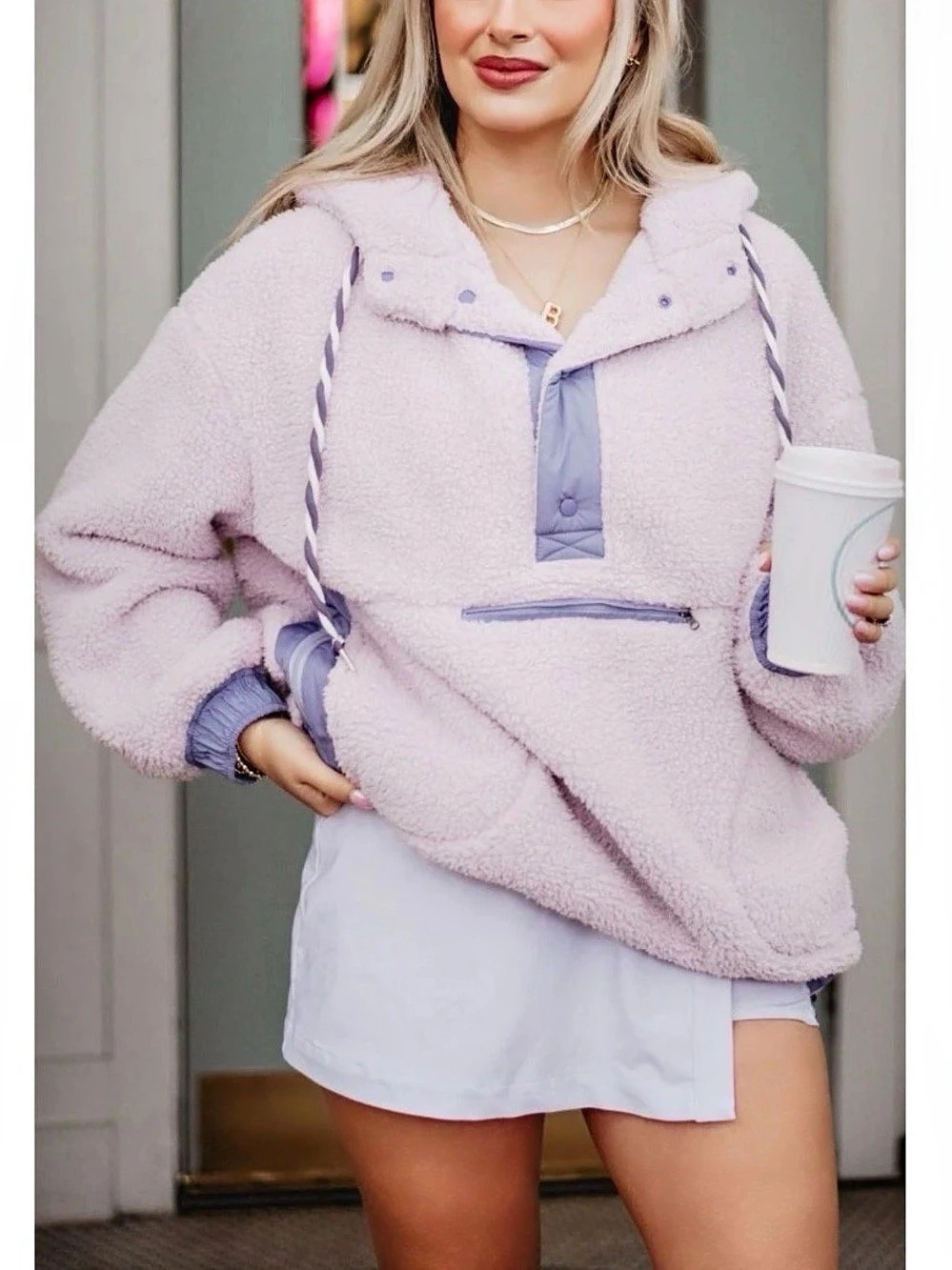Katy-Did Two Tone Sherpa Jacket NWT